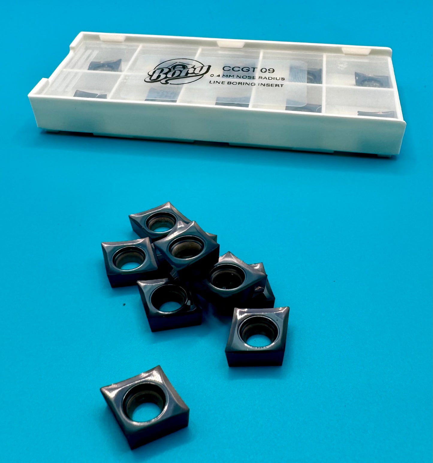 CCGT 09 Carbide inserts for our line boring tools