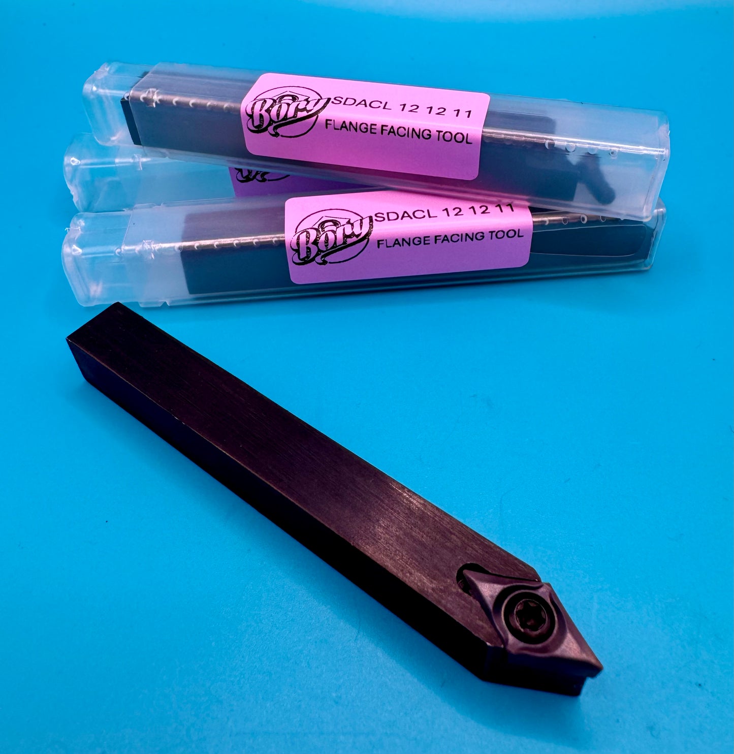 12mm Square neutral flange facing tool for DCGT 11 inserts