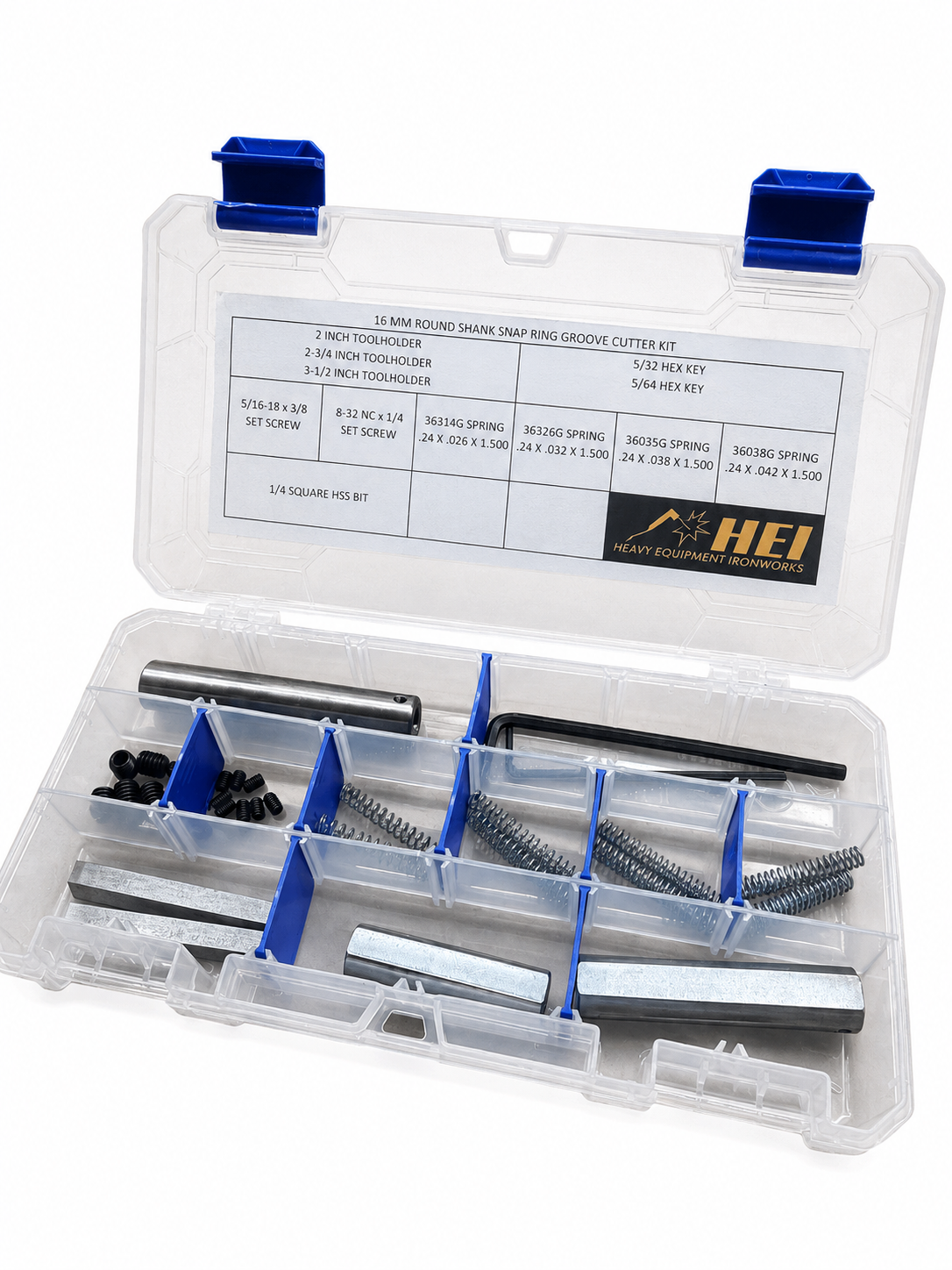 16 mm Round Shank Snap Ring Groove Cutter Kit HEI
