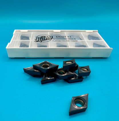 DCGT 11 Carbide inserts for flange facing tools