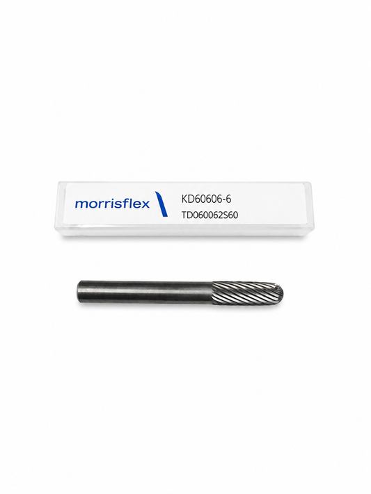Tungsten Carbide Burr- Cylindrical with Radius end - single cut